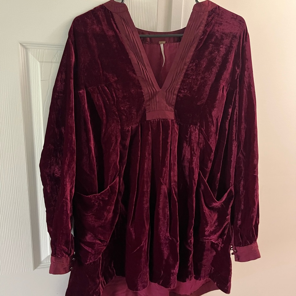 Mauve velvet dress